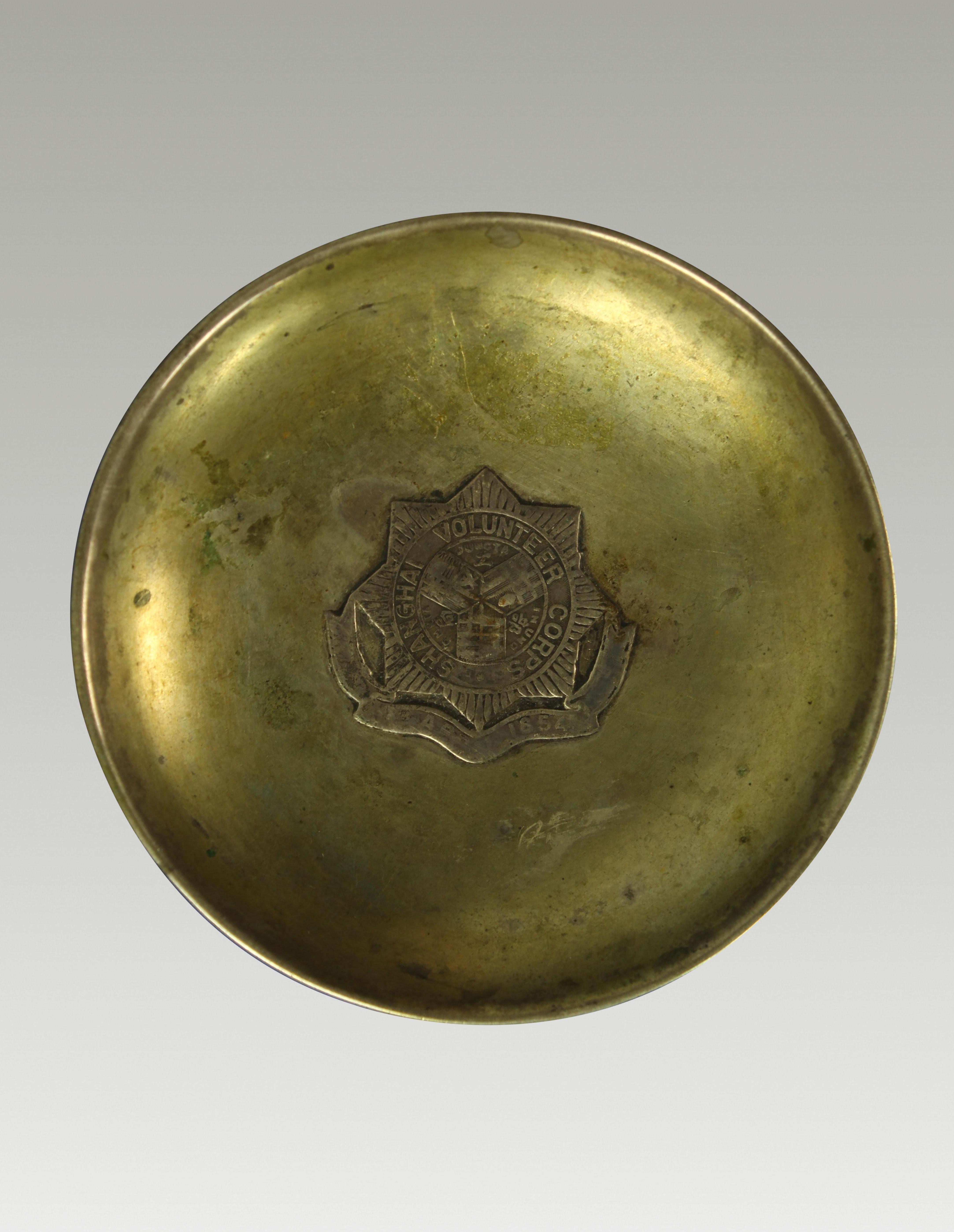 上海工部局徽章银盘